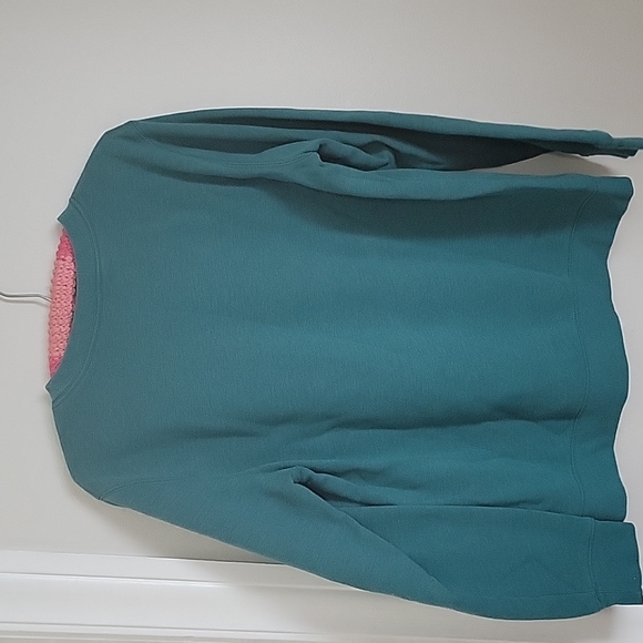 🌻4 for $15🌻 large turquoise heathered sweatshirt - Picture 4 of 5